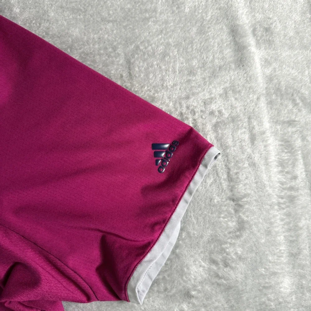 Adidas Climacool Golf Polo Shirt Las Vegas PGA Tour Pink Medium